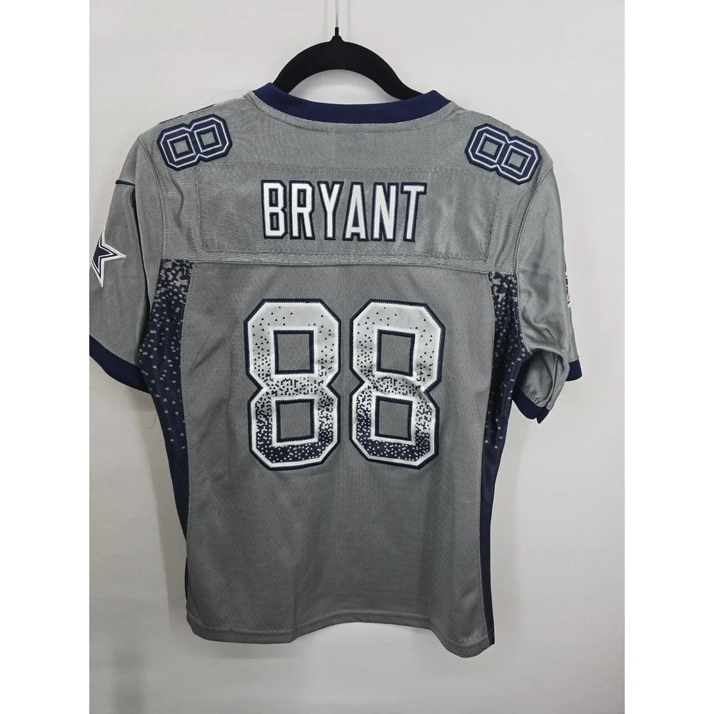 Nike NFL Dallas Cowboys Dez Bryant 88 Jersey Youth Medium Silver Navy Blue